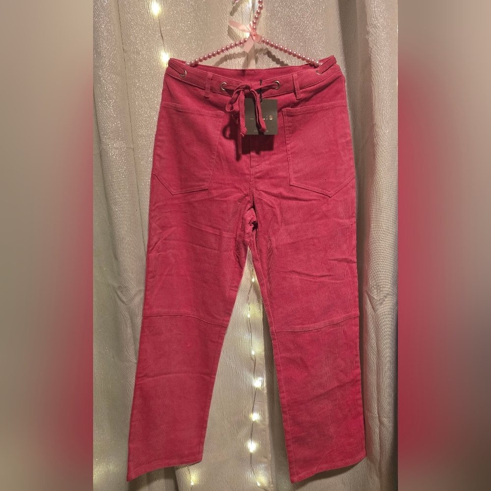 Le Lis Pink Corduroy Trousers